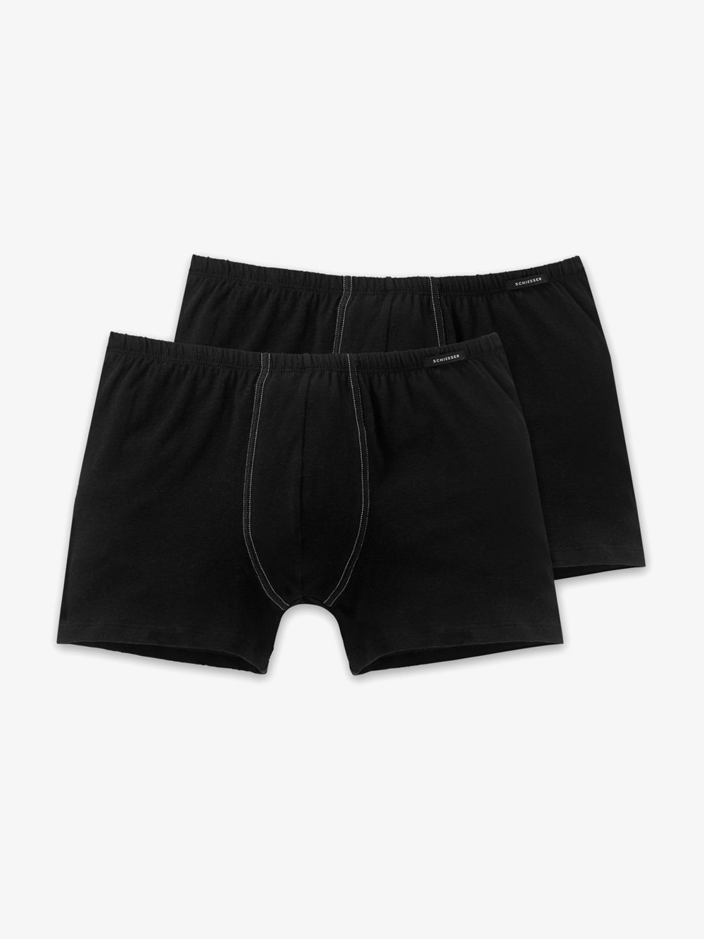 Schiesser Retroshorts  Herren Jersey schwarz, 4