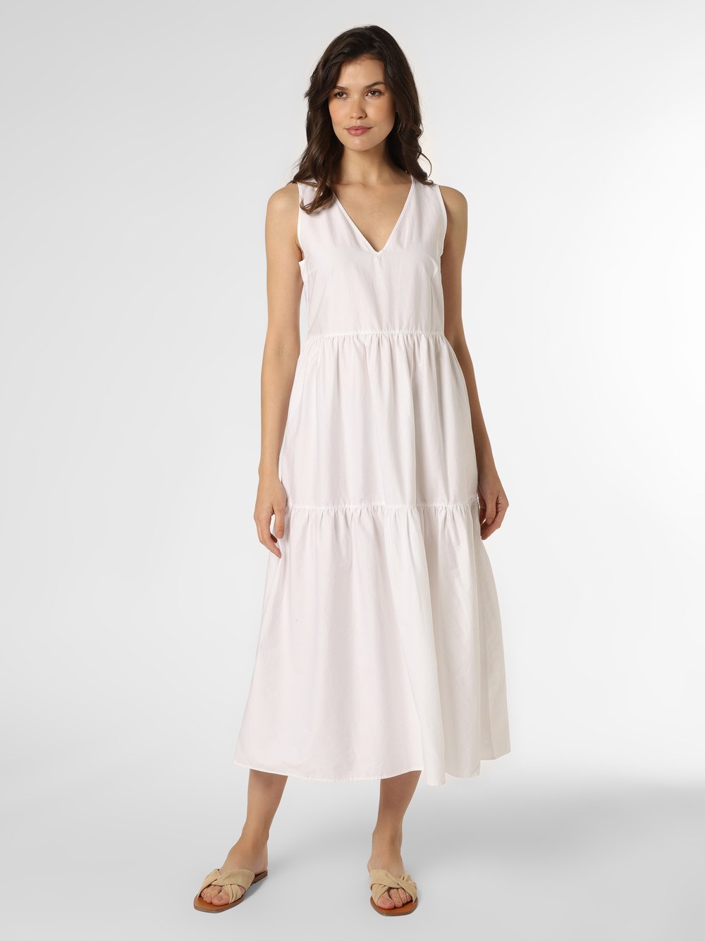 BOSS - Sukienka damska – C_Ditesta, biały