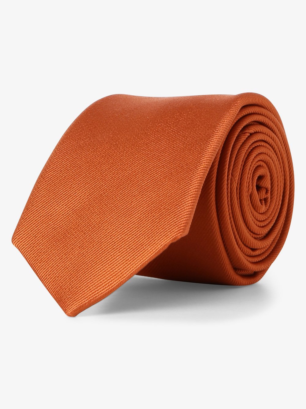 Mc Earl - Krawat jedwabny męski, pomarańczowy