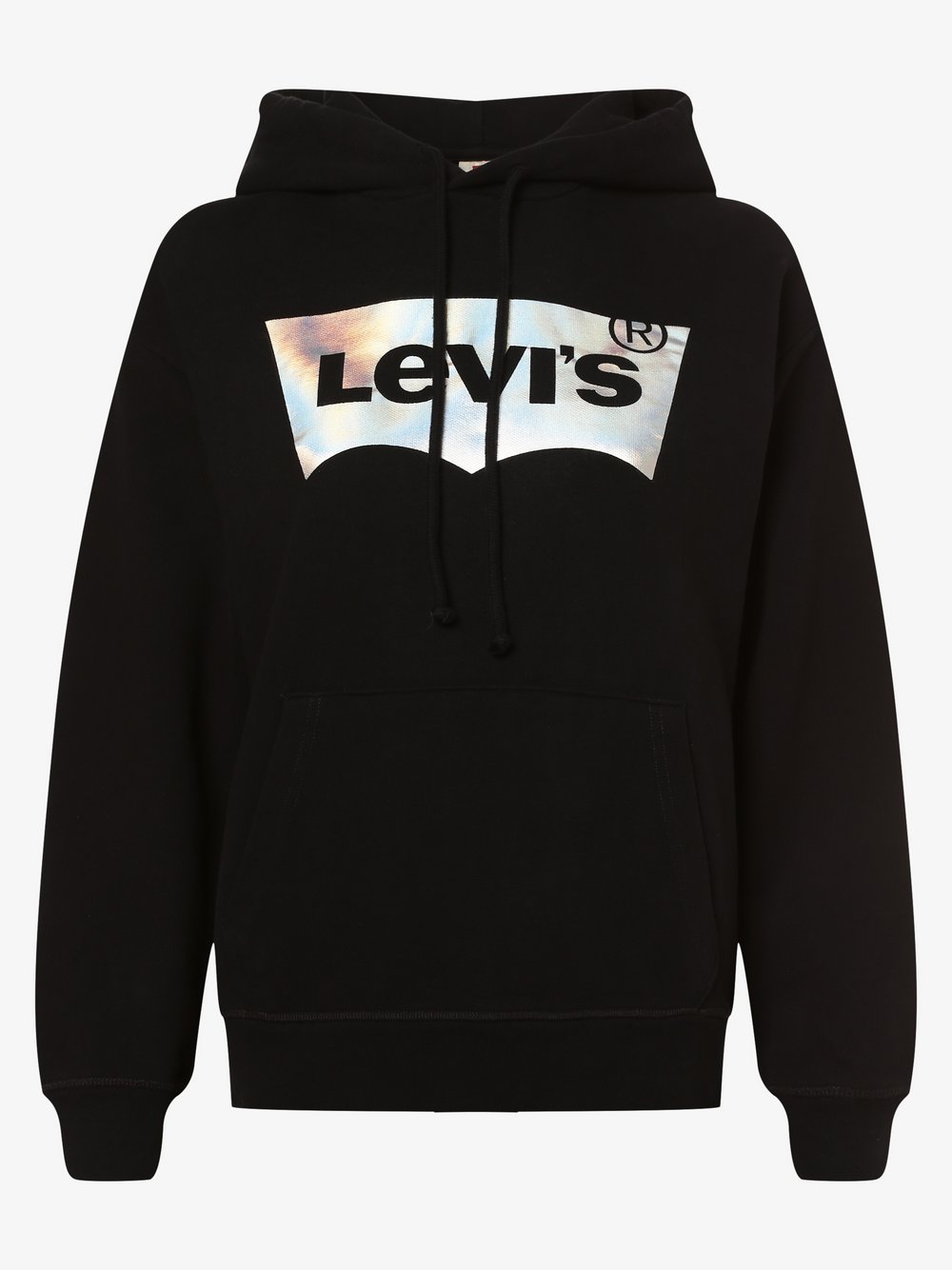 Levi's - Damska bluza z kapturem, czarny