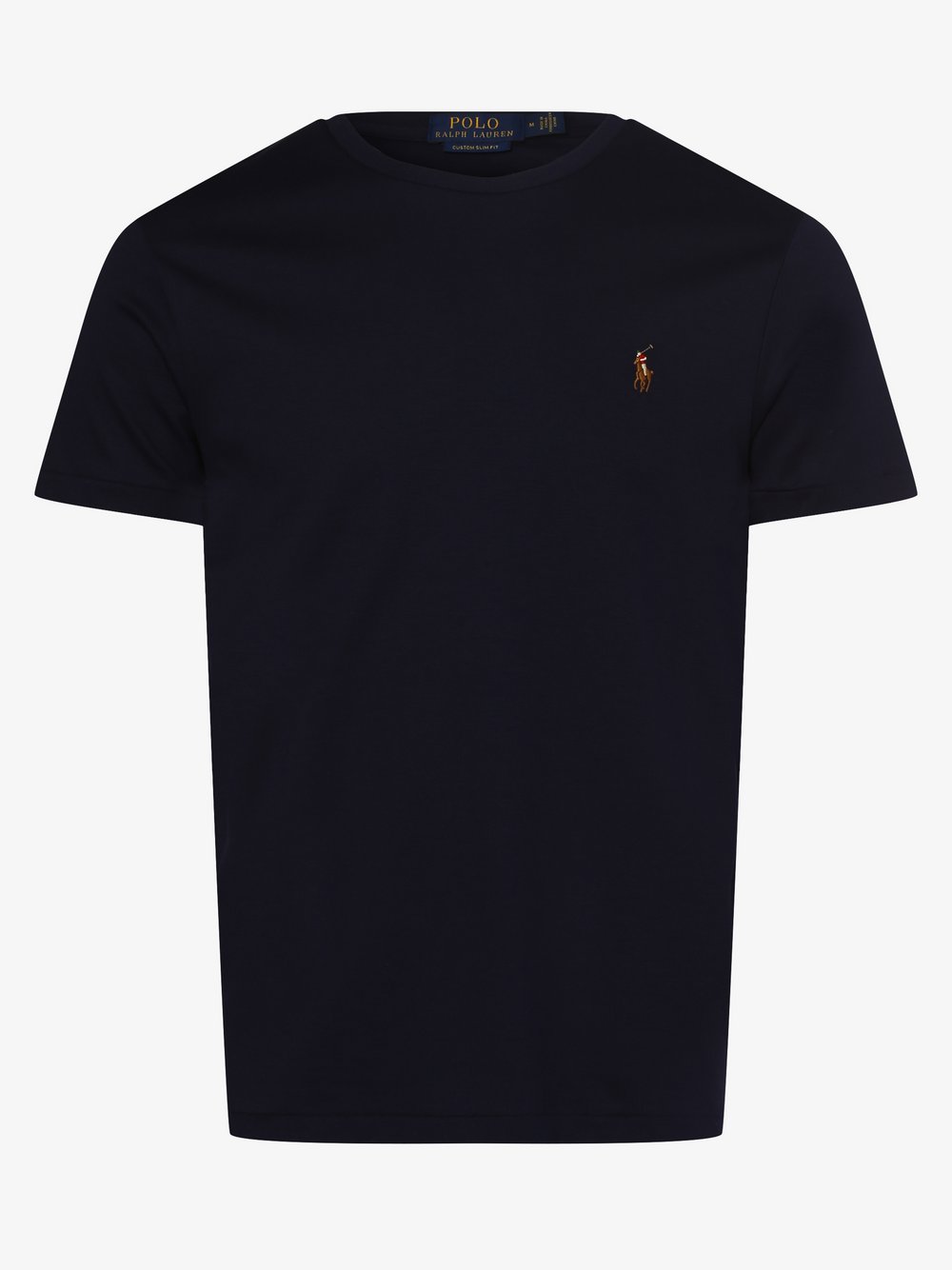 Polo Ralph Lauren - T-shirt męski – Custom Slim Fit, niebieski