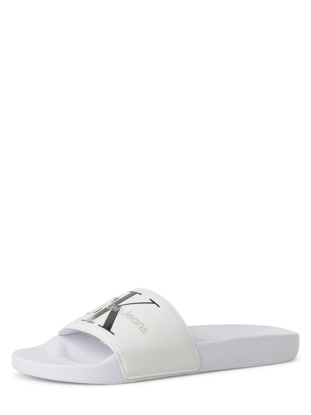 Calvin Klein - Męskie pantofle kąpielowe, biały