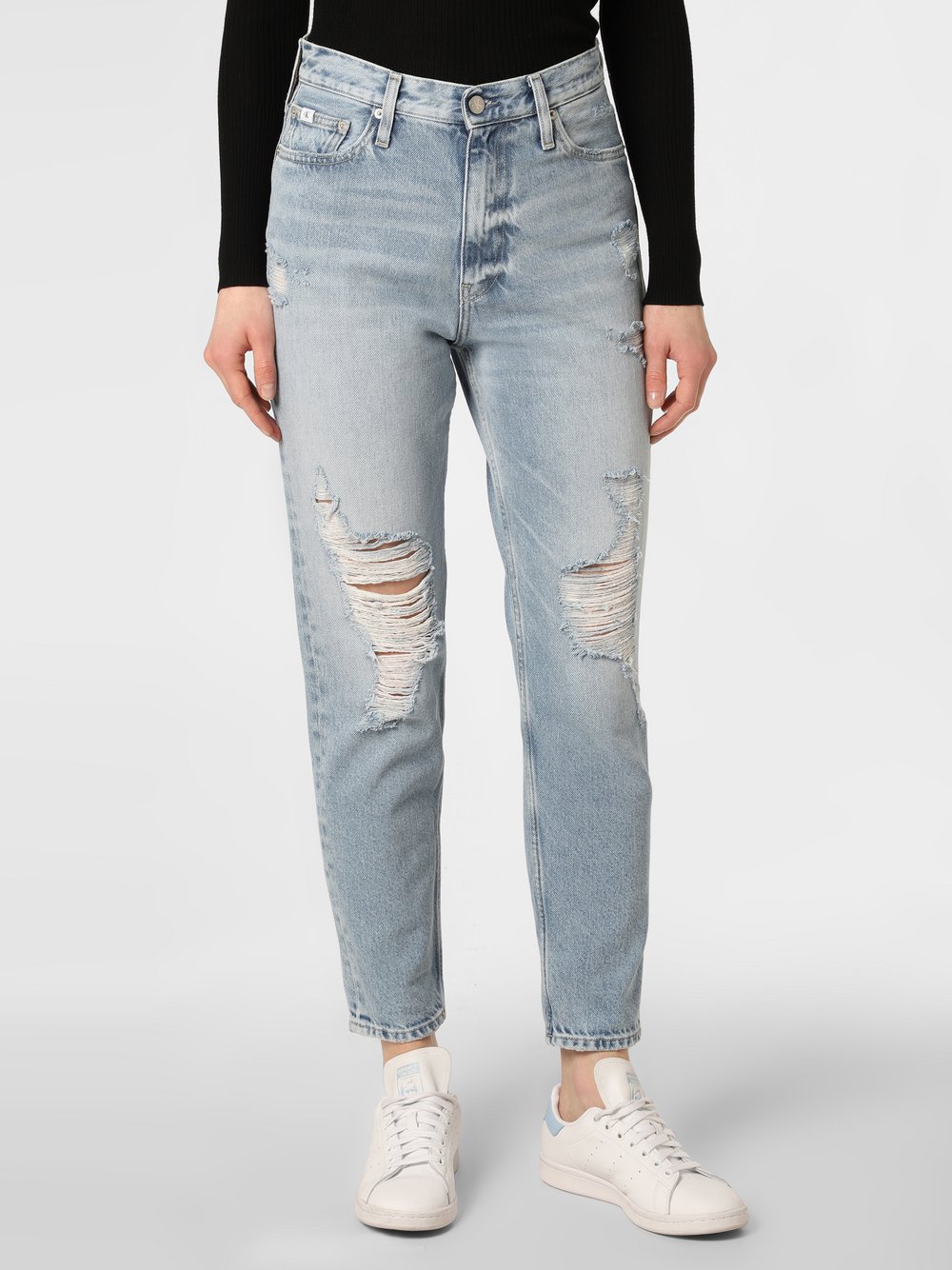 Calvin Klein Jeans - Jeansy damskie – Mom Jeans, niebieski