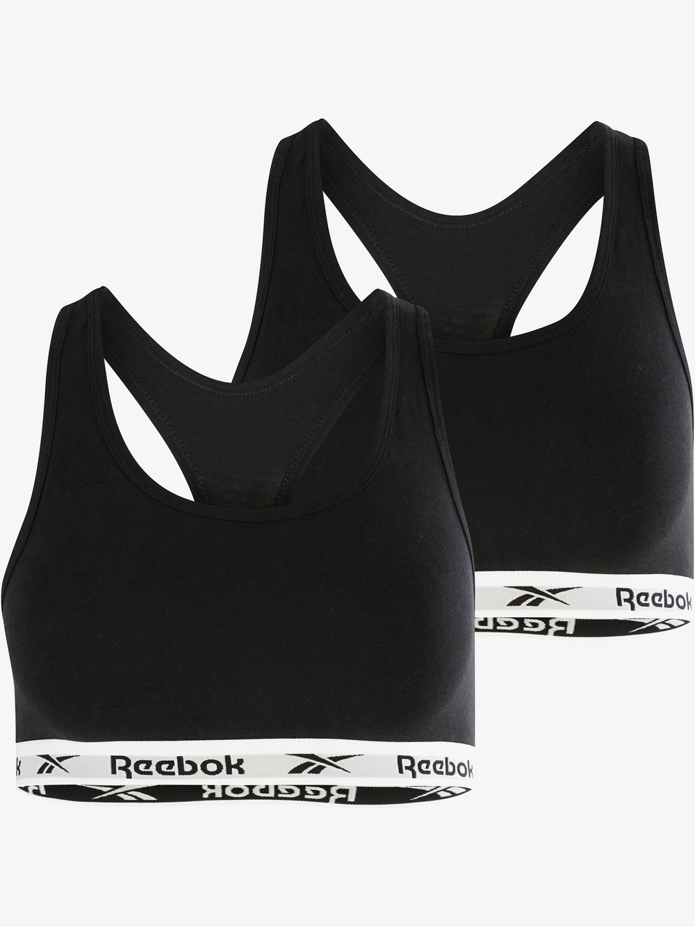 Reebok Crop-Top  Damen Baumwolle schwarz, XS