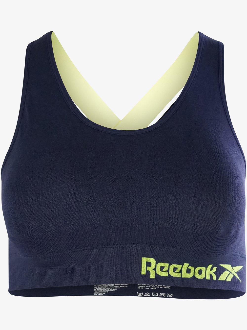 Reebok Crop-Top  Damen blau bedruckt, S