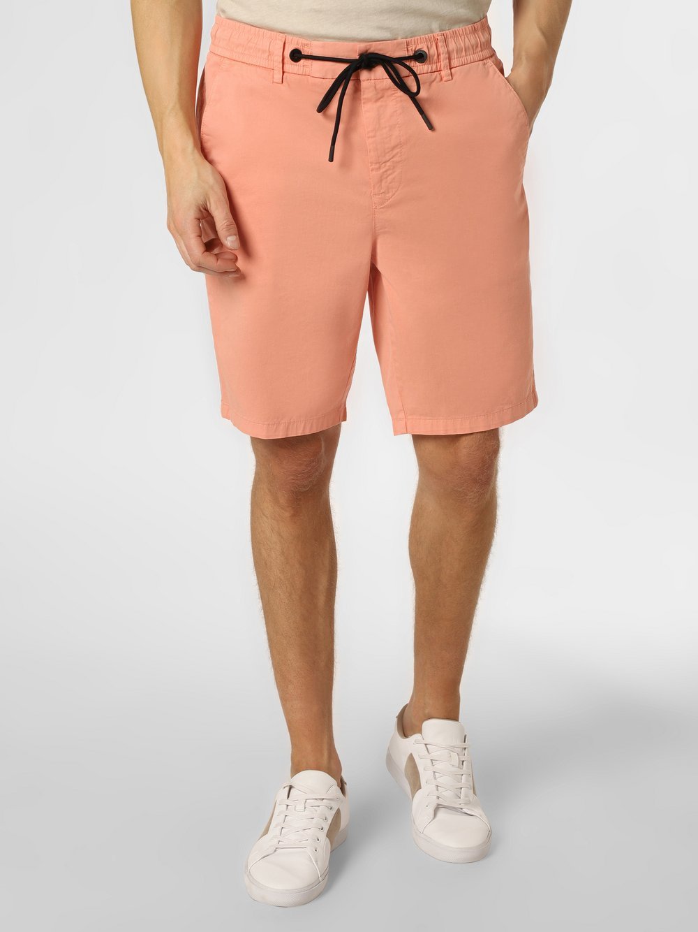 BOSS Orange - Spodenki męskie – Taber Shorts, czerwony|pomarańczowy