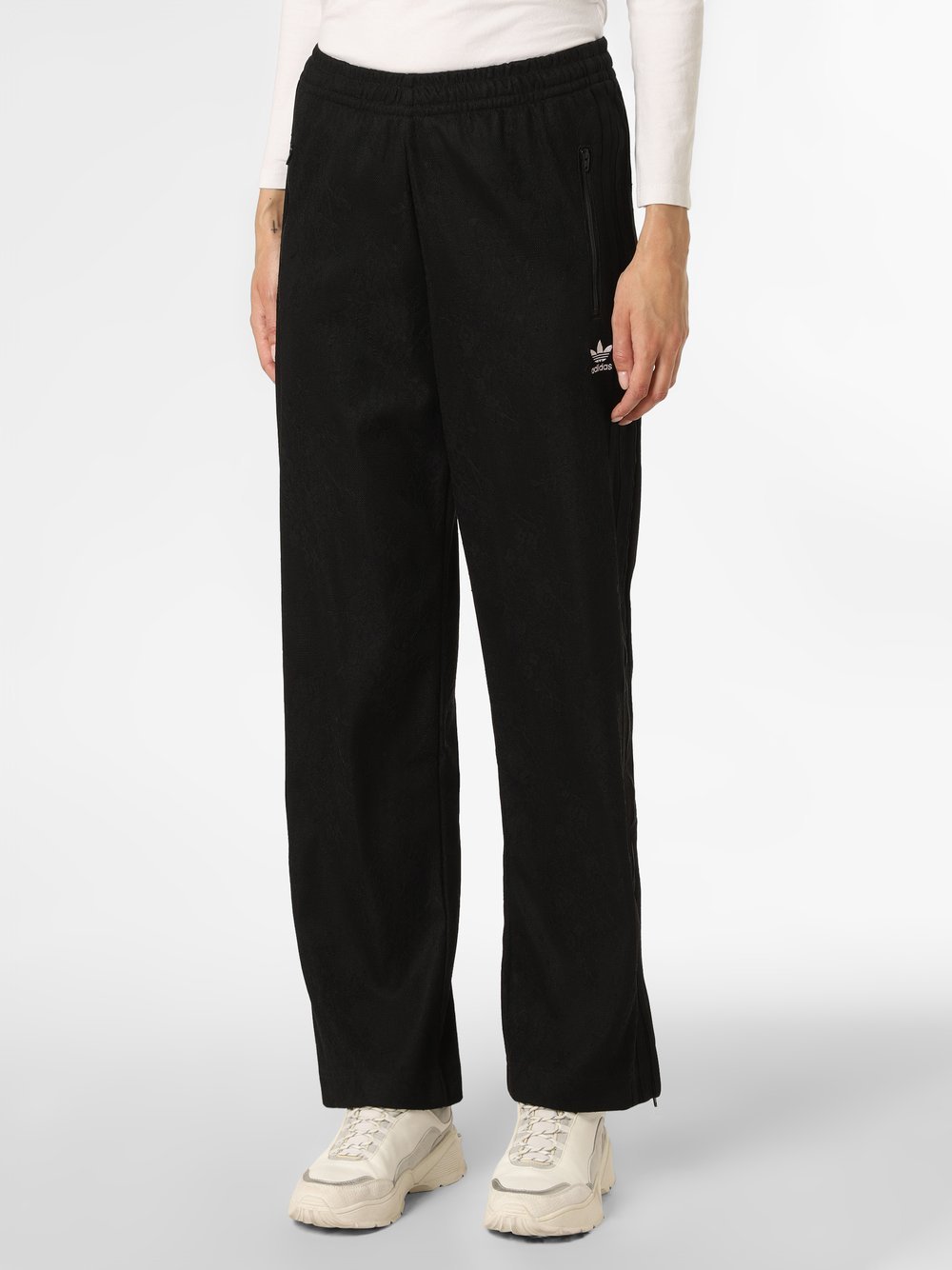 Obraz przedstawiający adidas Originals Damskie spodnie dresowe Kobiety Sztuczne włókno czarny jednolity, 34