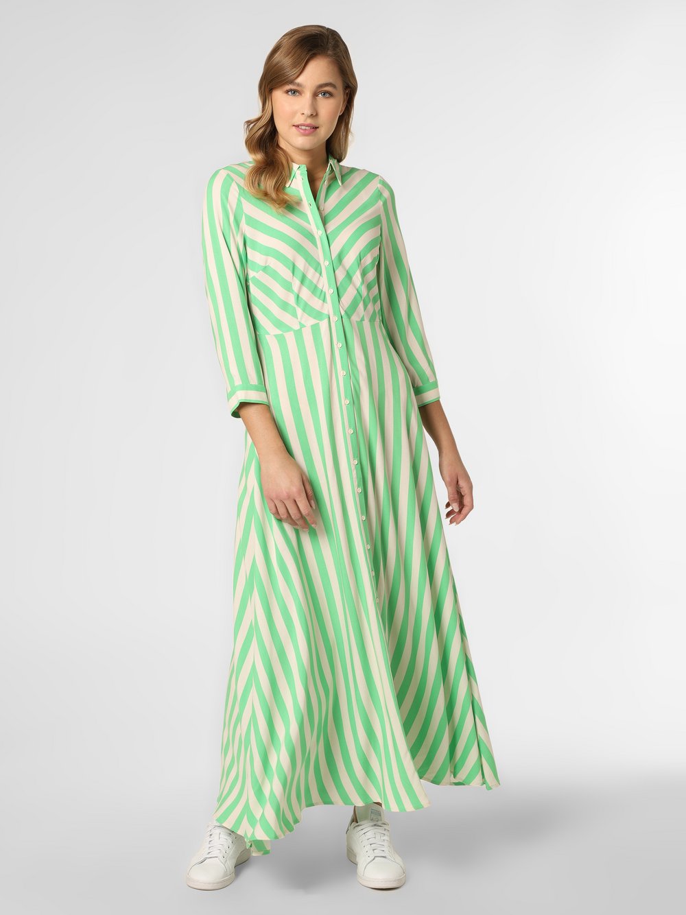 Y.A.S - Sukienka damska – YASSavanna, zielony|biały