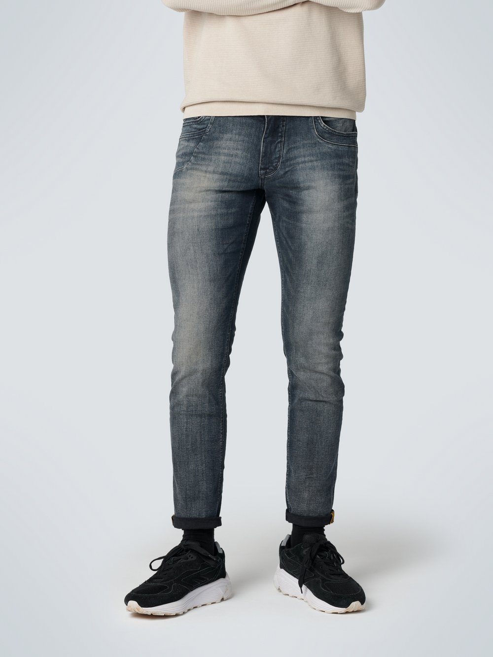 No Excess Jeans Herren Baumwolle grau, 33-34