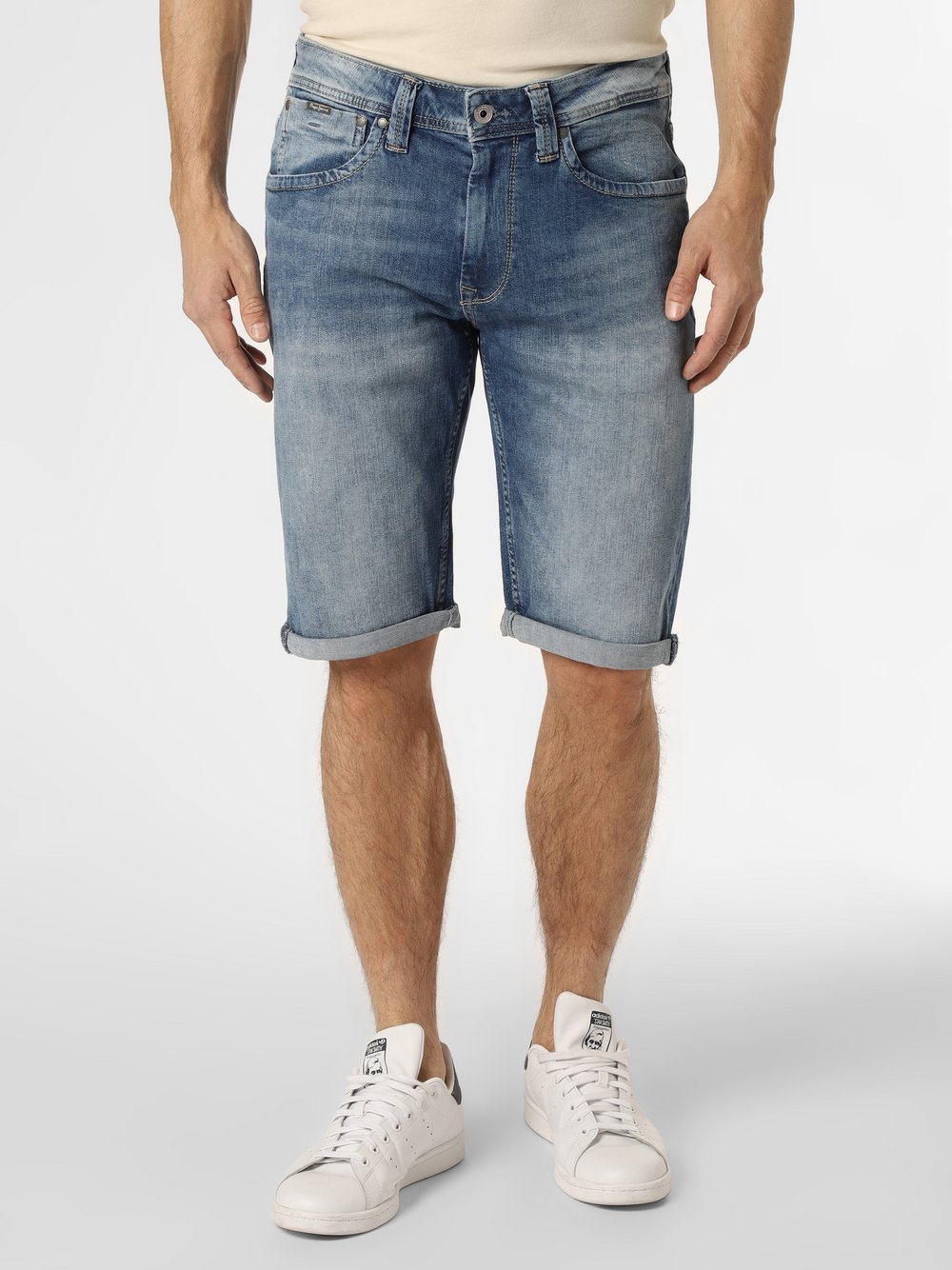 Pepe Jeans - Męskie spodenki jeansowe – Cash, niebieski