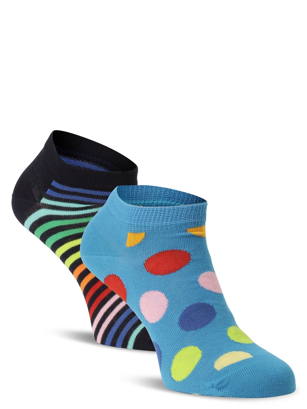 Happy Socks - Skarpety do obuwia sportowego pakowane po 2 szt., niebieski|wielokolorowy