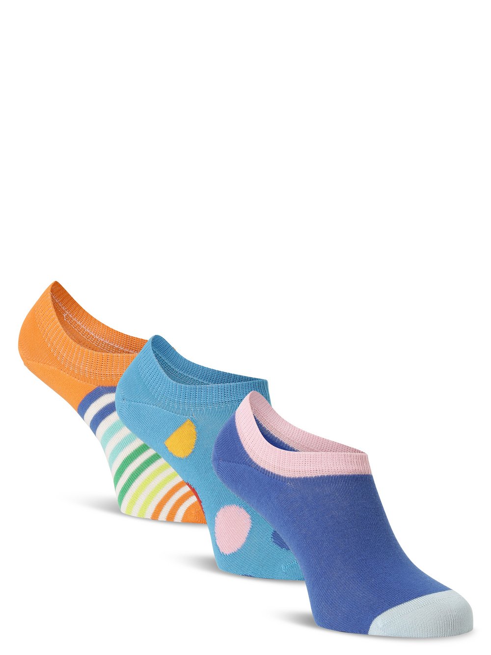 Happy Socks - Skarpety do obuwia sportowego pakowane po 3 szt., niebieski|wielokolorowy