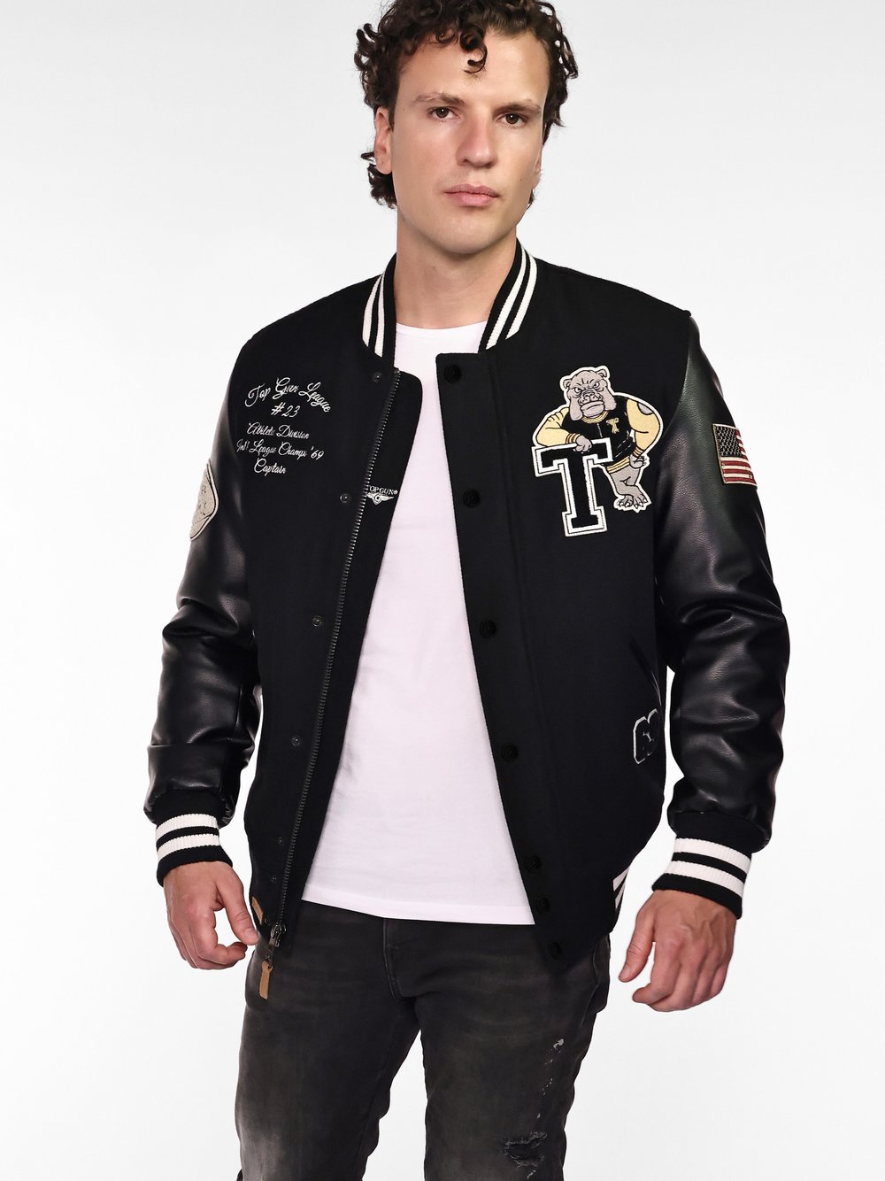 Thumbnail - Topgun Bomberjacke Herren schwarz, L