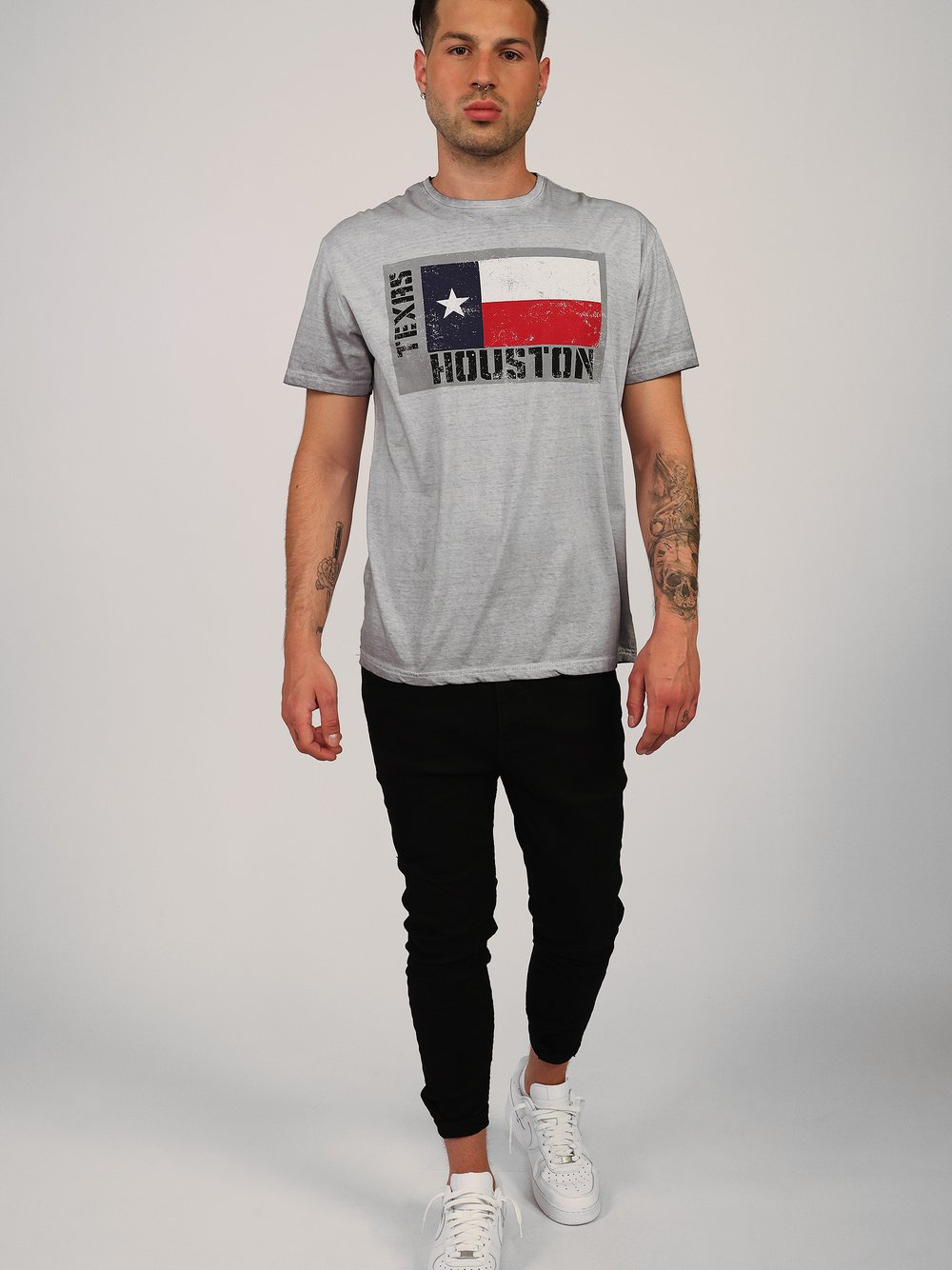 Thumbnail - Topgun T-Shirt Herren Baumwolle grau, XXL