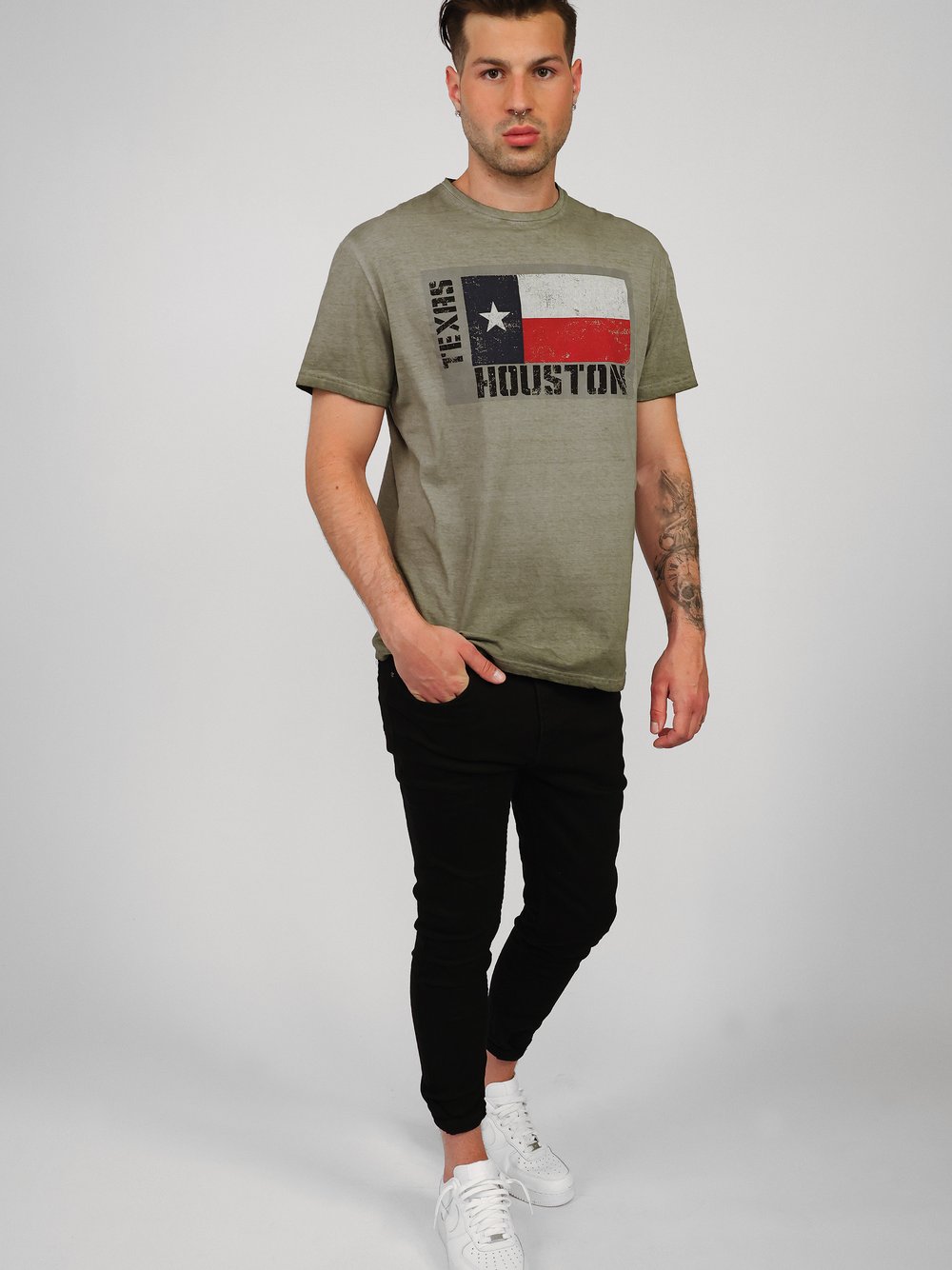 Thumbnail - Topgun T-Shirt Herren Baumwolle grün, XXL