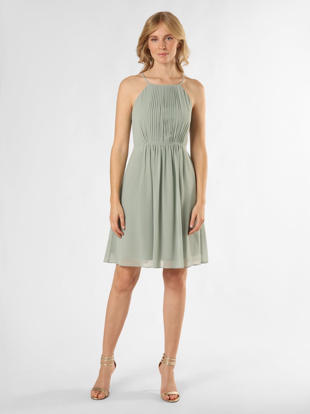 Marie Lund Abendkleid Damen Chiffon grün, 42