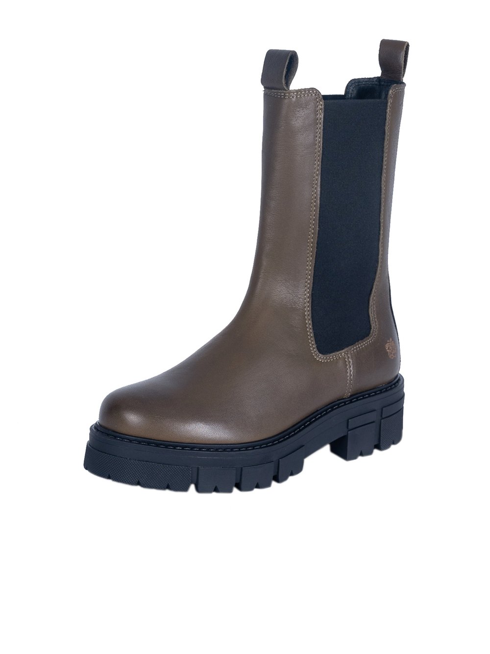 Apple of Eden Chelsea-Boots Damen Leder grün, 40