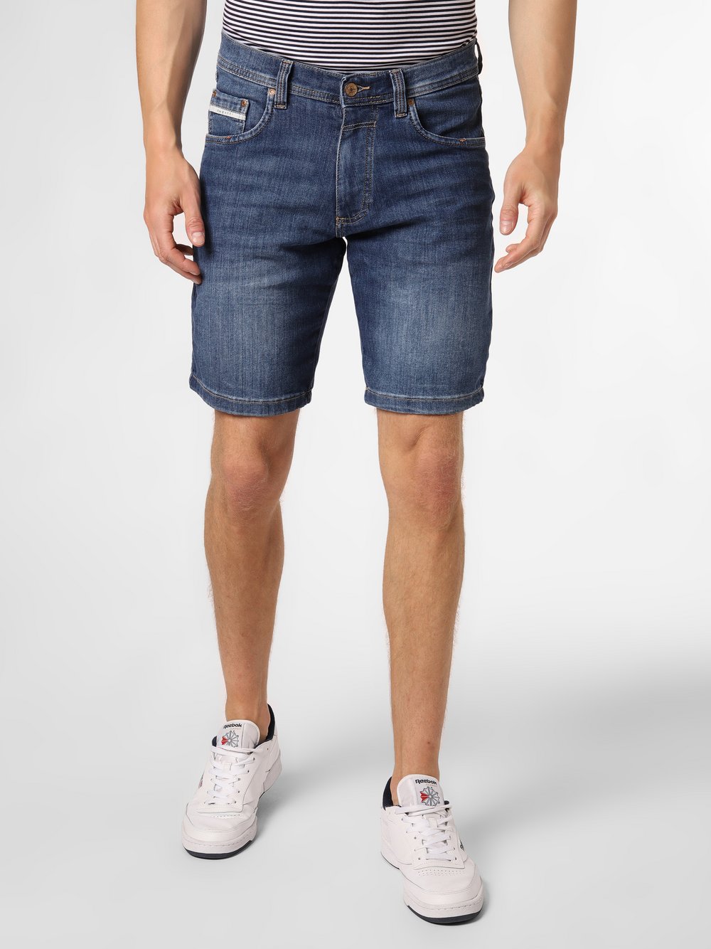 Bugatti Jeansshorts Herren Baumwolle blau, 48