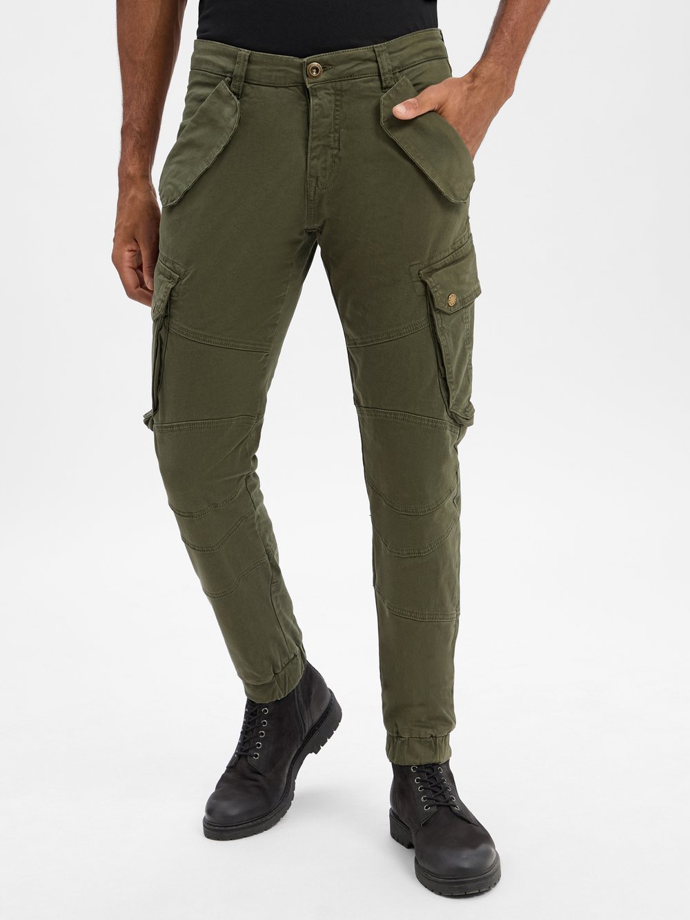 Alpha Industries Hose Herren Baumwolle grün, 34