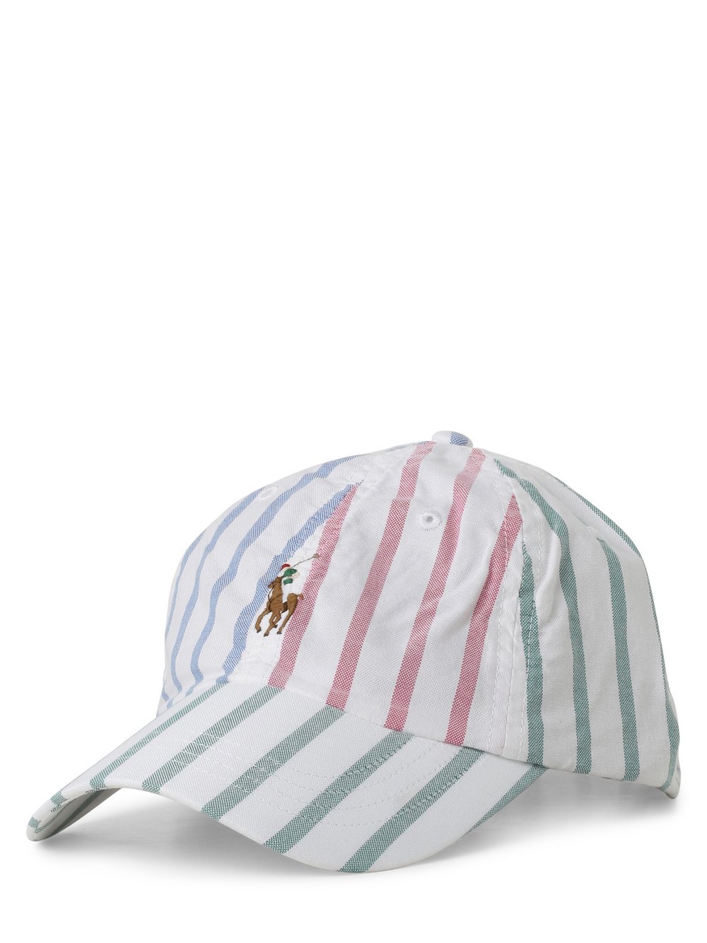 Polo Ralph Lauren - Męska czapka z daszkiem, biały|wielokolorowy