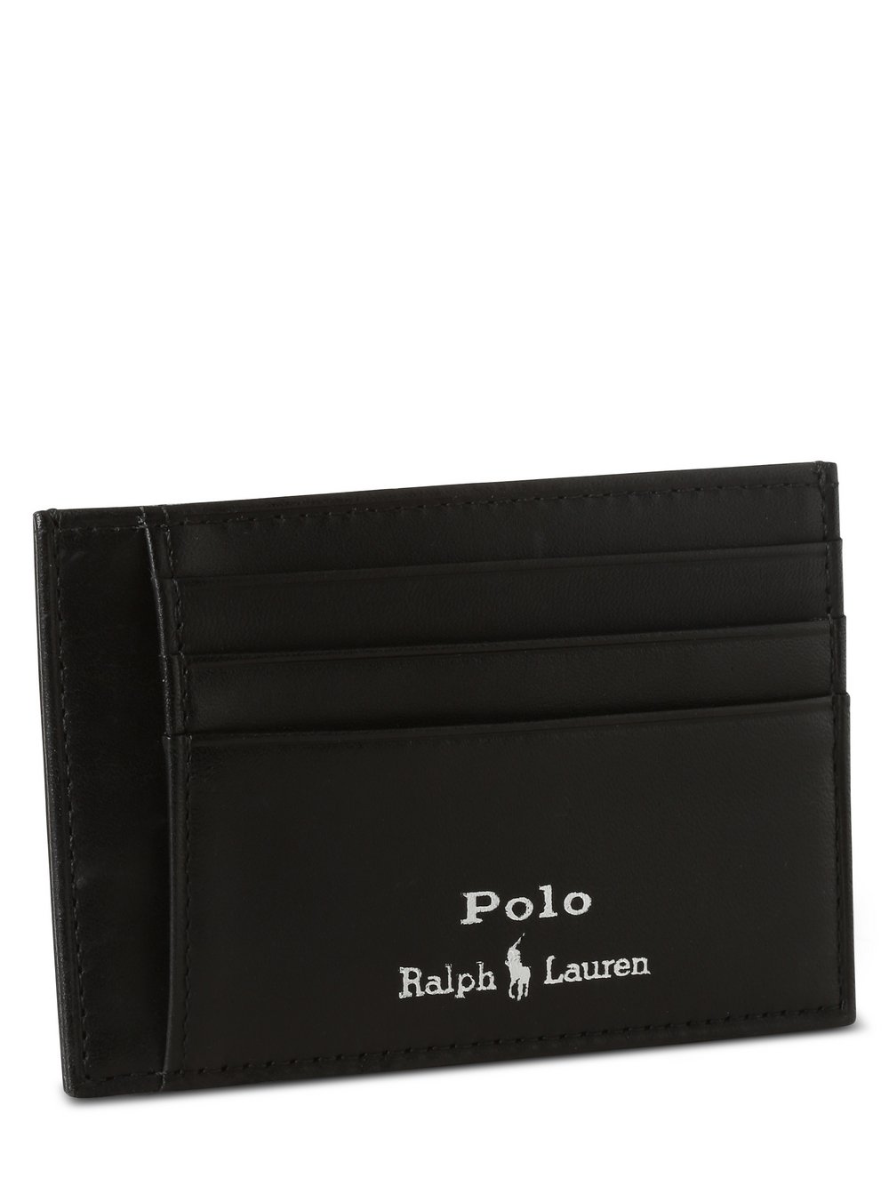 Polo Ralph Lauren - Męskie etui na karty ze skóry, czarny