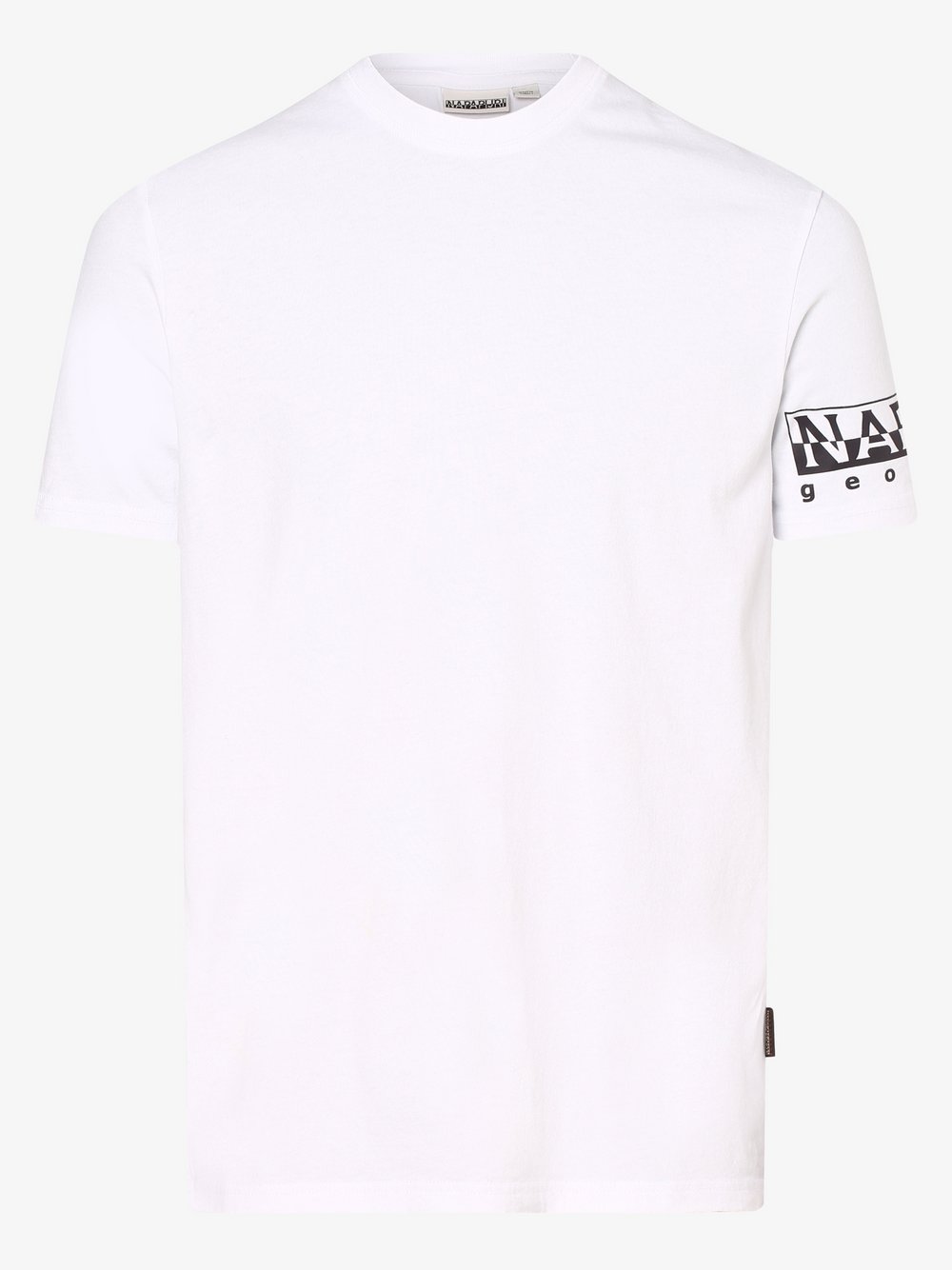 Napapijri - T-shirt męski – Sadas, biały