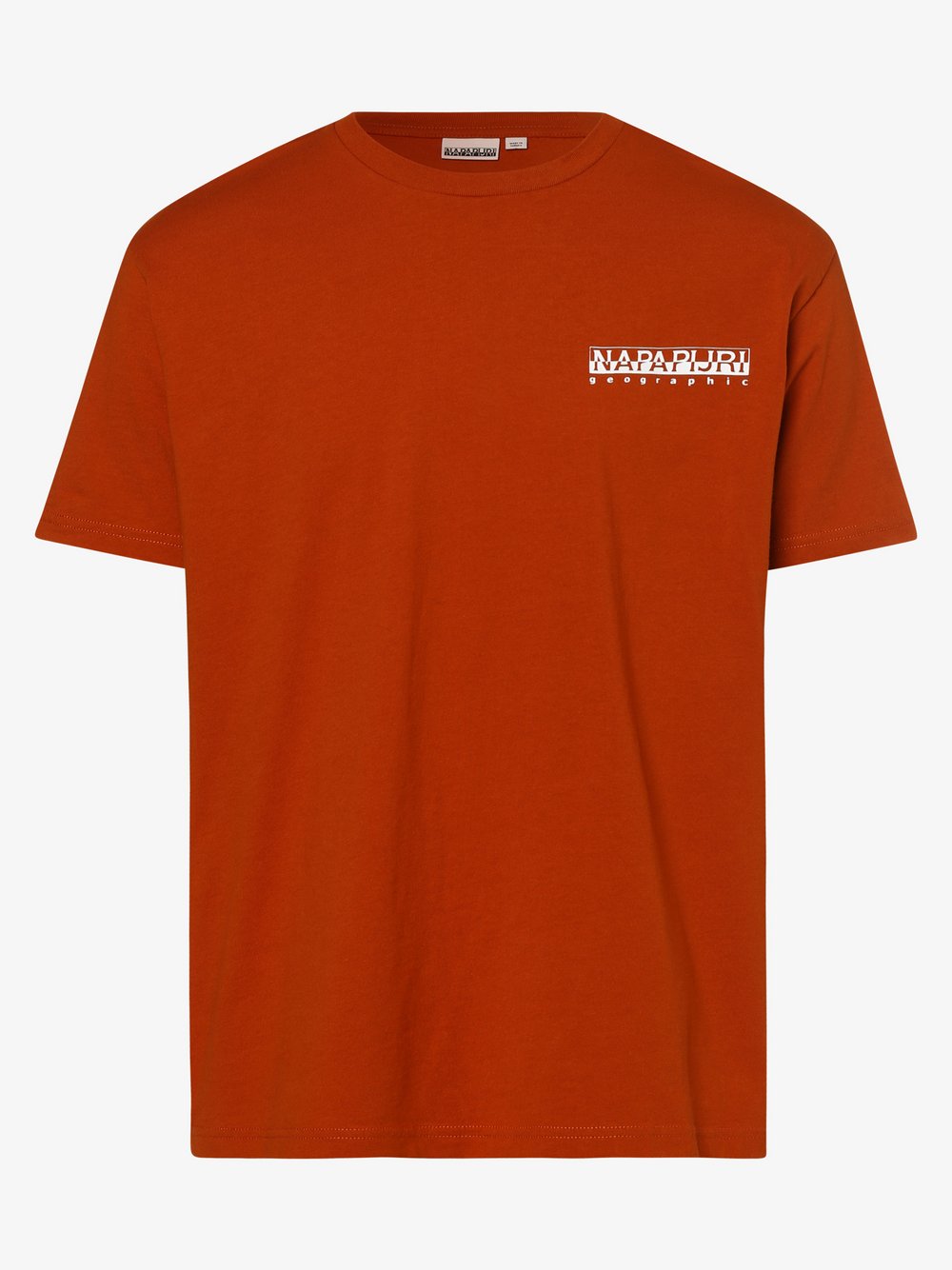 Napapijri - T-shirt męski – S-Latemar, pomarańczowy