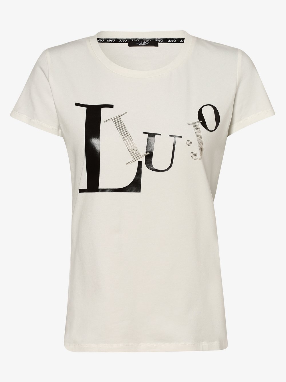 Liu Jo Collection - T-shirt damski, biały