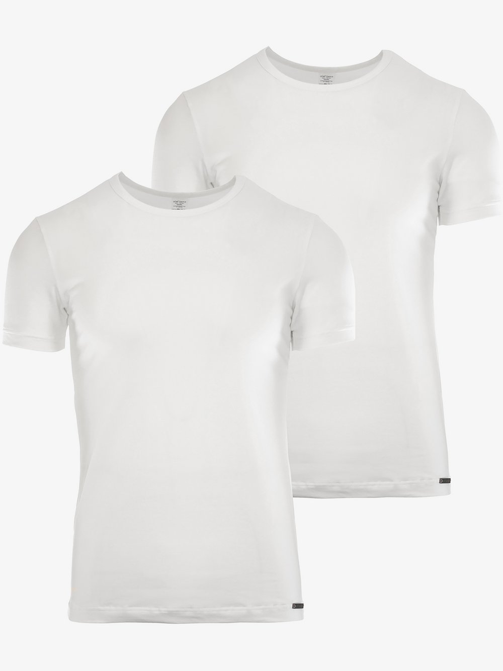 Olaf Benz 2-Pack T-Shirt  Herren Jersey weiß, S