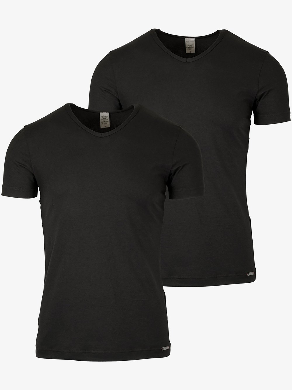 Olaf Benz 2-Pack T-Shirt  Herren Jersey schwarz, S