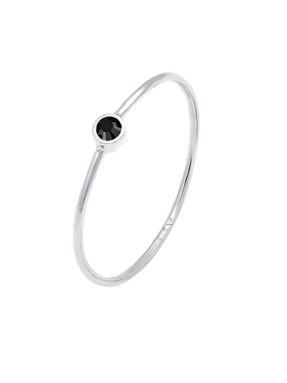 Elli Ring Damen Sterlingsilber schwarz, 56