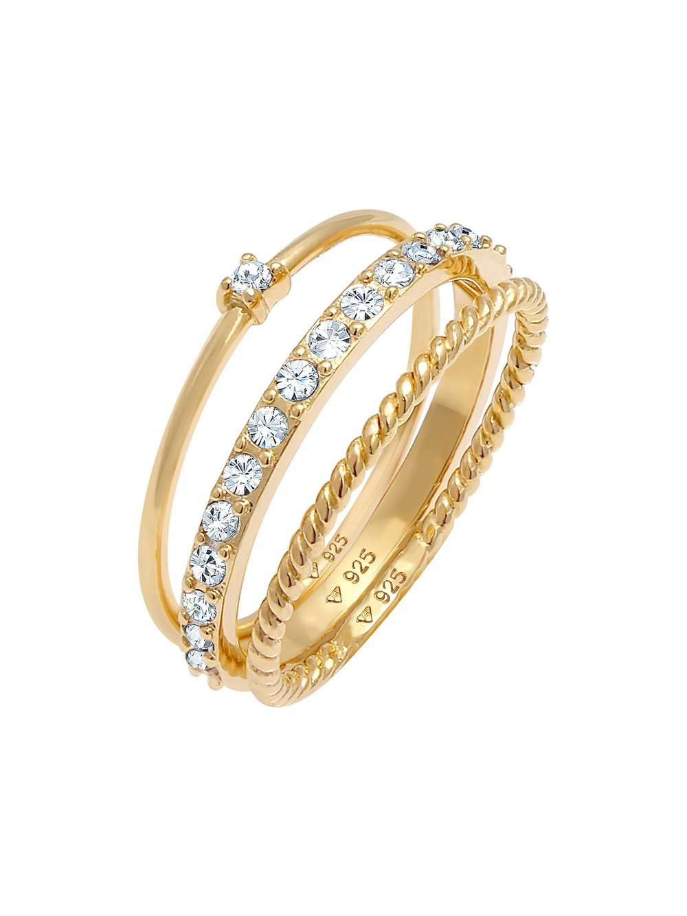 Elli Ring Damen Sterlingsilber gold, 56