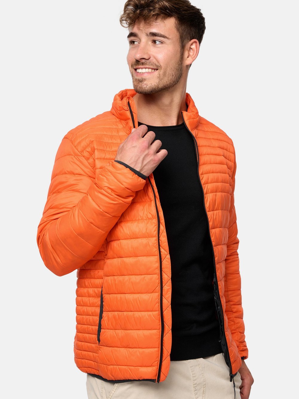 Indicode Übergangsjacke Herren Polyamid orange, XL