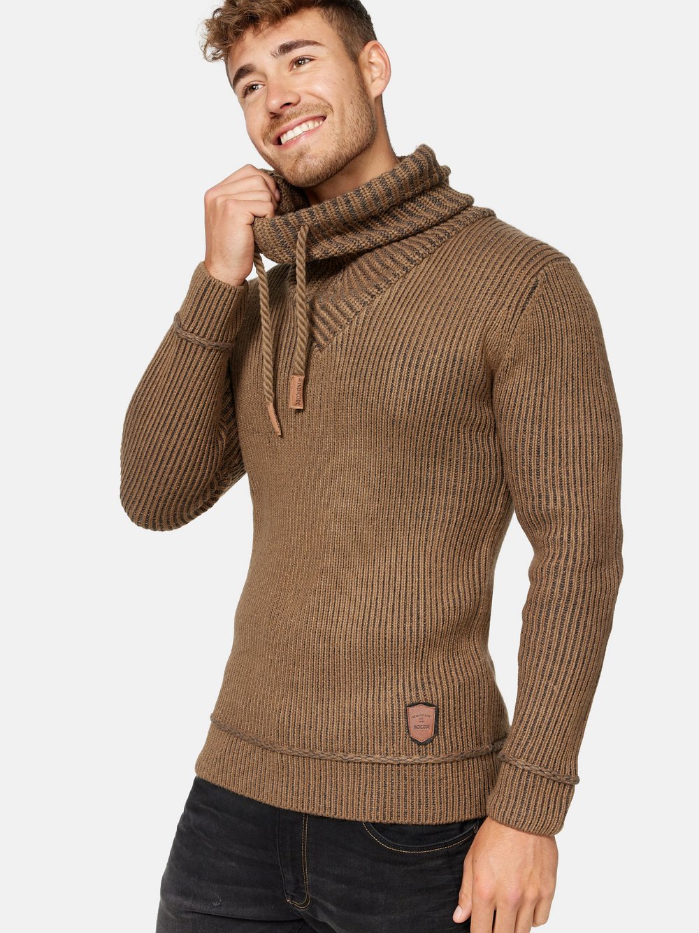 Indicode Strickpullover Herren braun, S