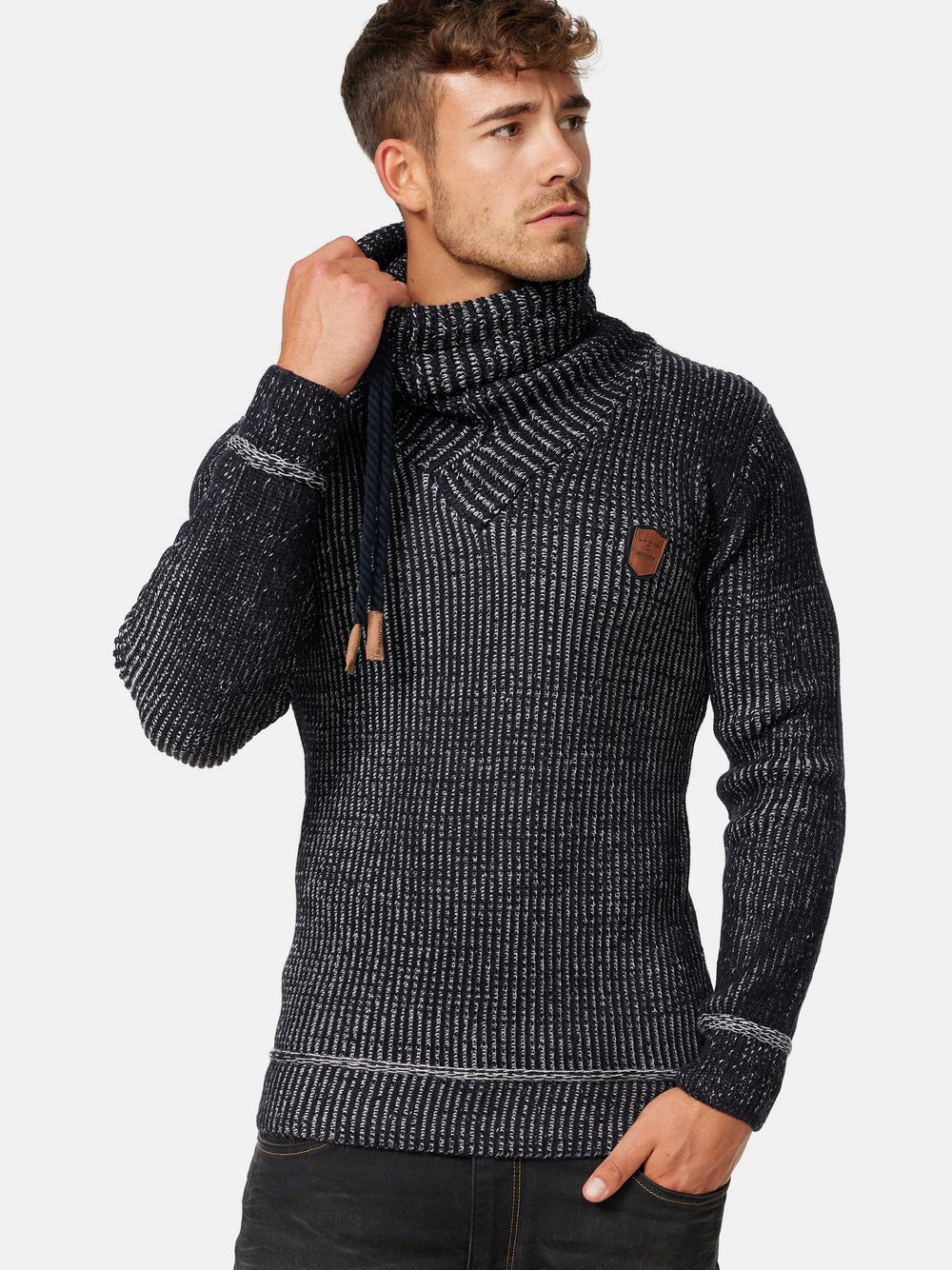 Indicode Strickpullover Herren blau, XL