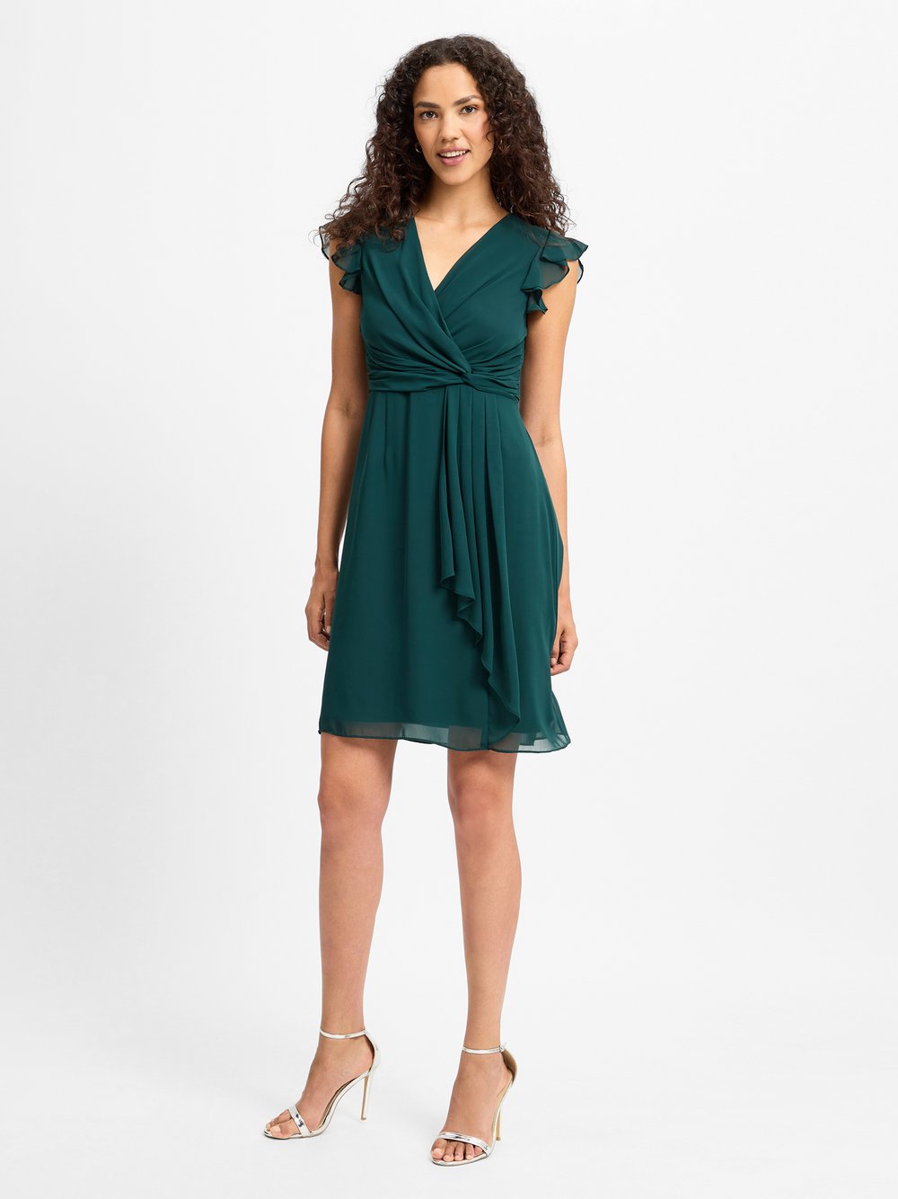 Marie Lund Cocktailkleid Damen Chiffon grün, 38