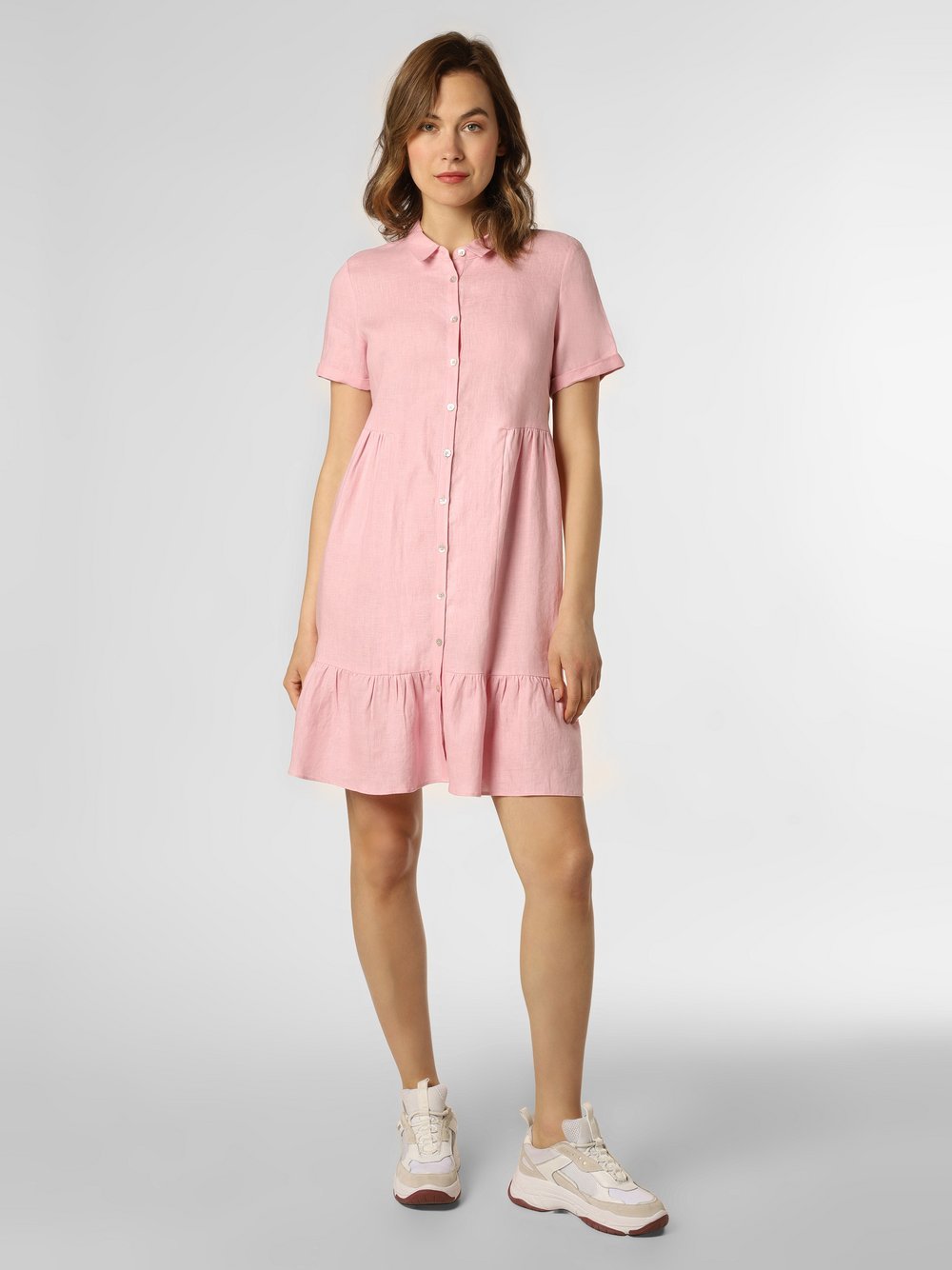 Apriori Leinenkleid Damen rosa, 42