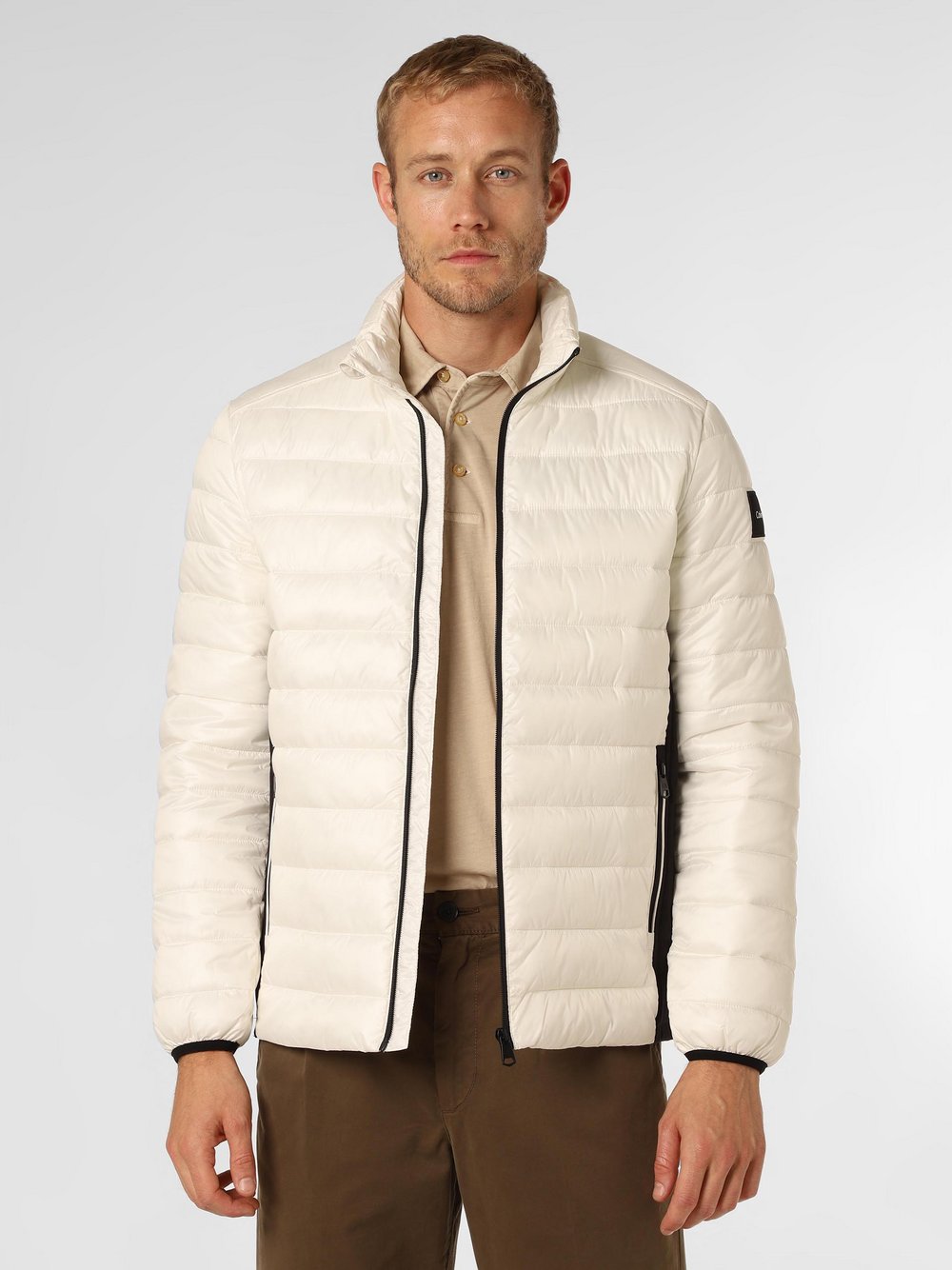 Calvin Klein - Męska kurtka pikowana, biały