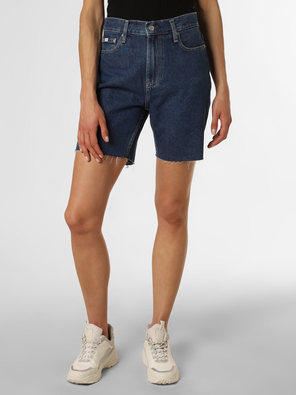 Calvin Klein Jeans - Damskie spodenki jeansowe, niebieski