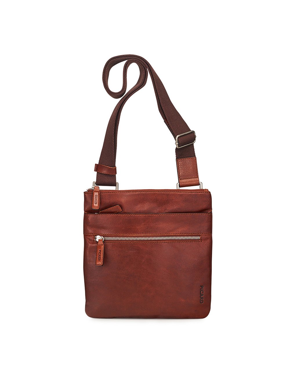 Thumbnail - PICARD Umhängetasche Herren Leder beige strukturiert, ONE SIZE