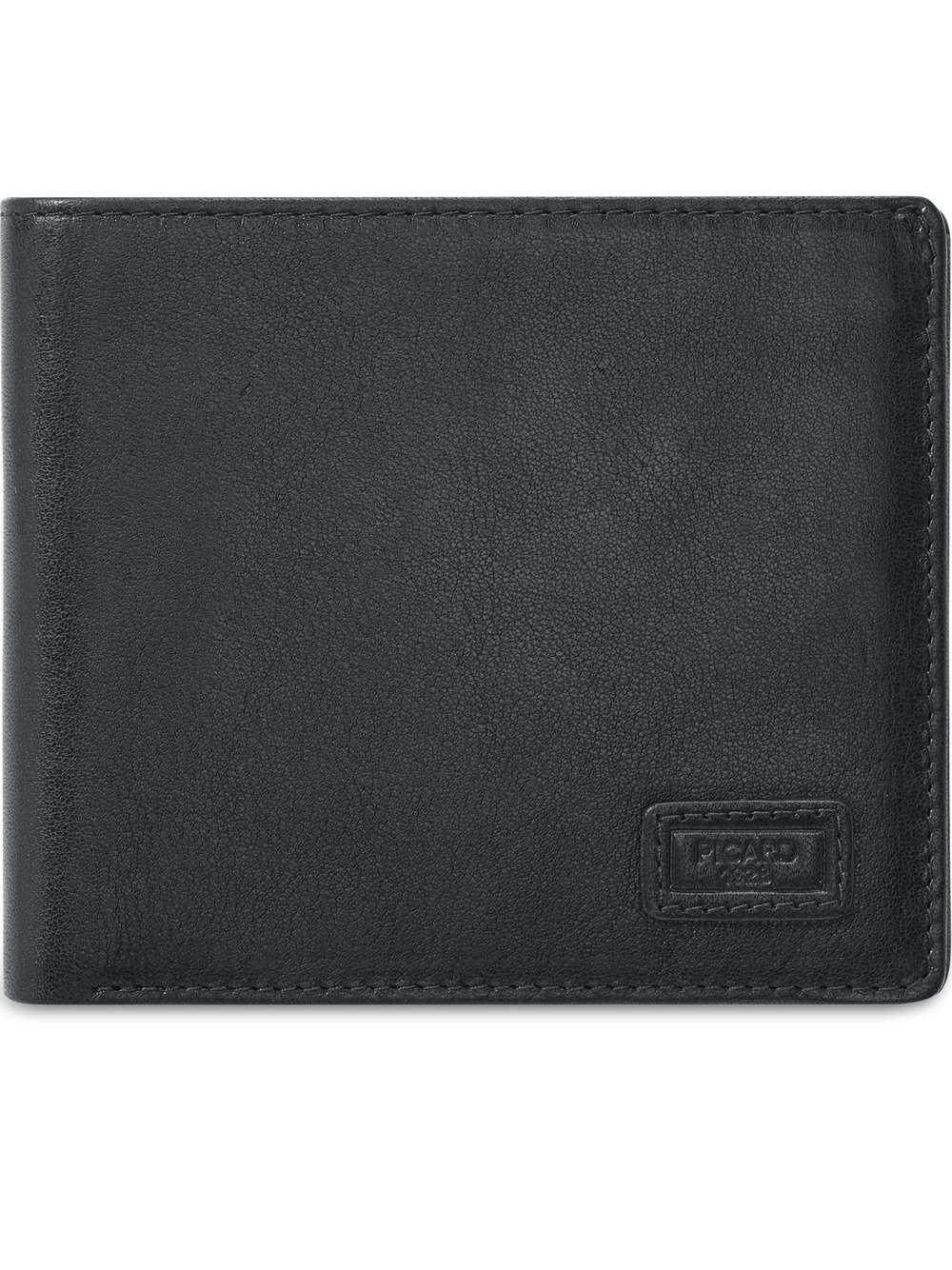Thumbnail - PICARD Portemonnaie Herren Leder schwarz strukturiert, ONE SIZE