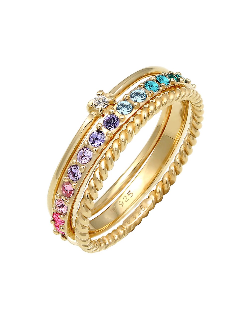 Elli Ring Damen Sterlingsilber gold, 56