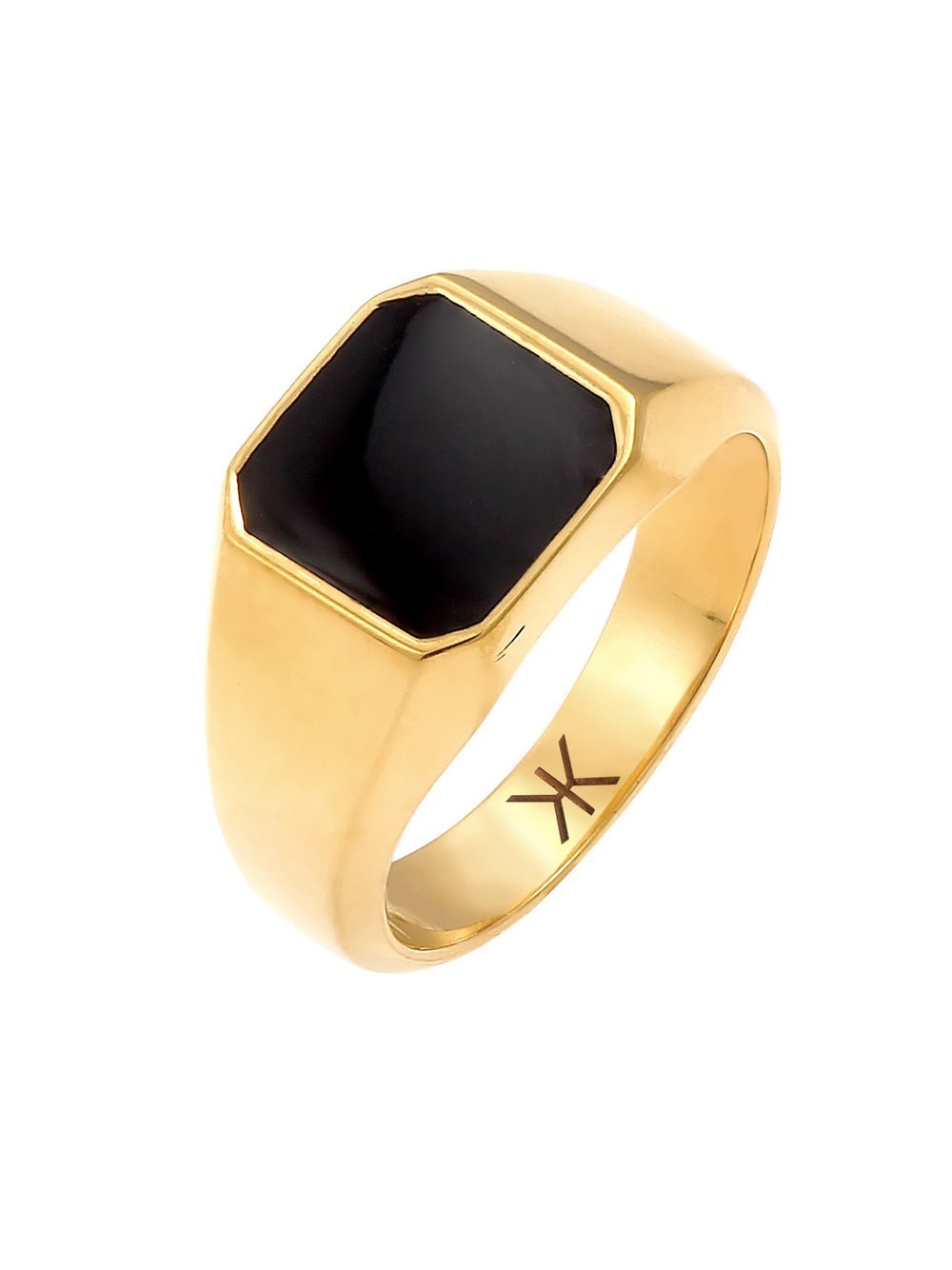 KUZZOI Ring Herren Sterlingsilber gold, 60