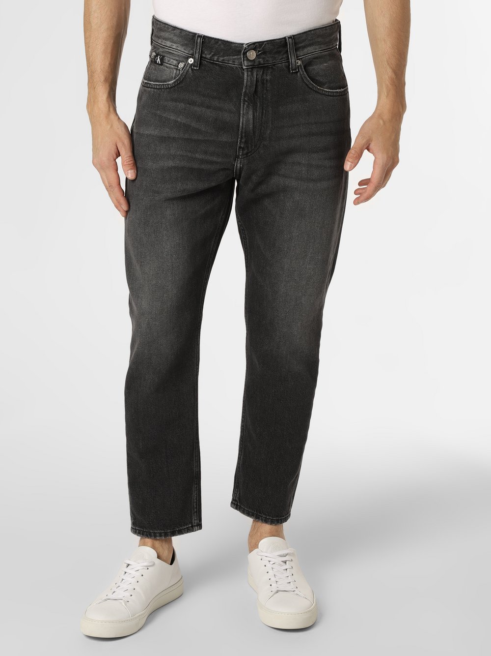Calvin Klein Jeans - Jeansy męskie – Dad Jean, szary|czarny