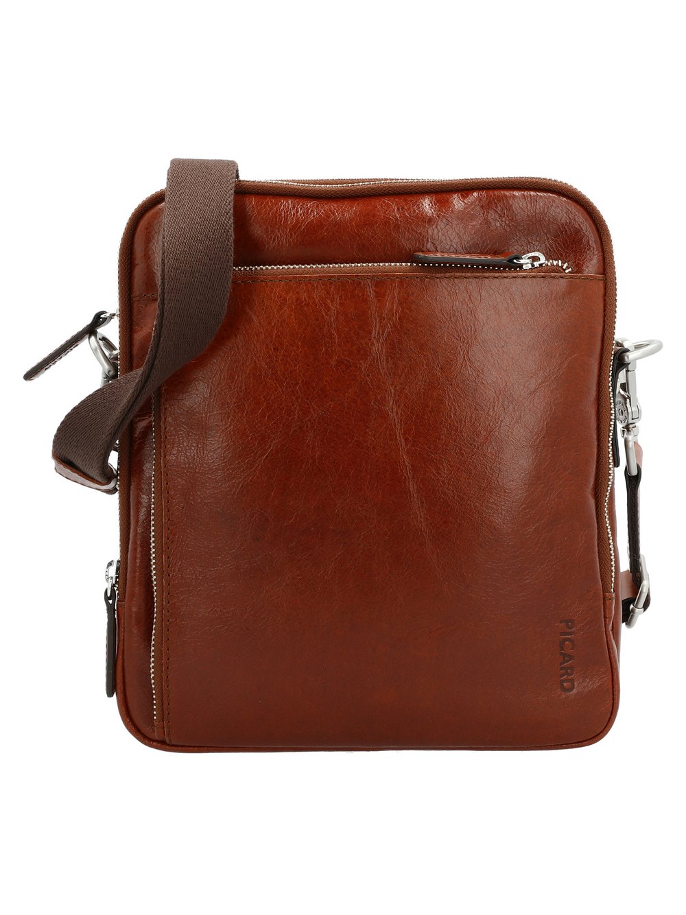 Thumbnail - PICARD Schultertasche Herren Leder beige strukturiert, ONE SIZE