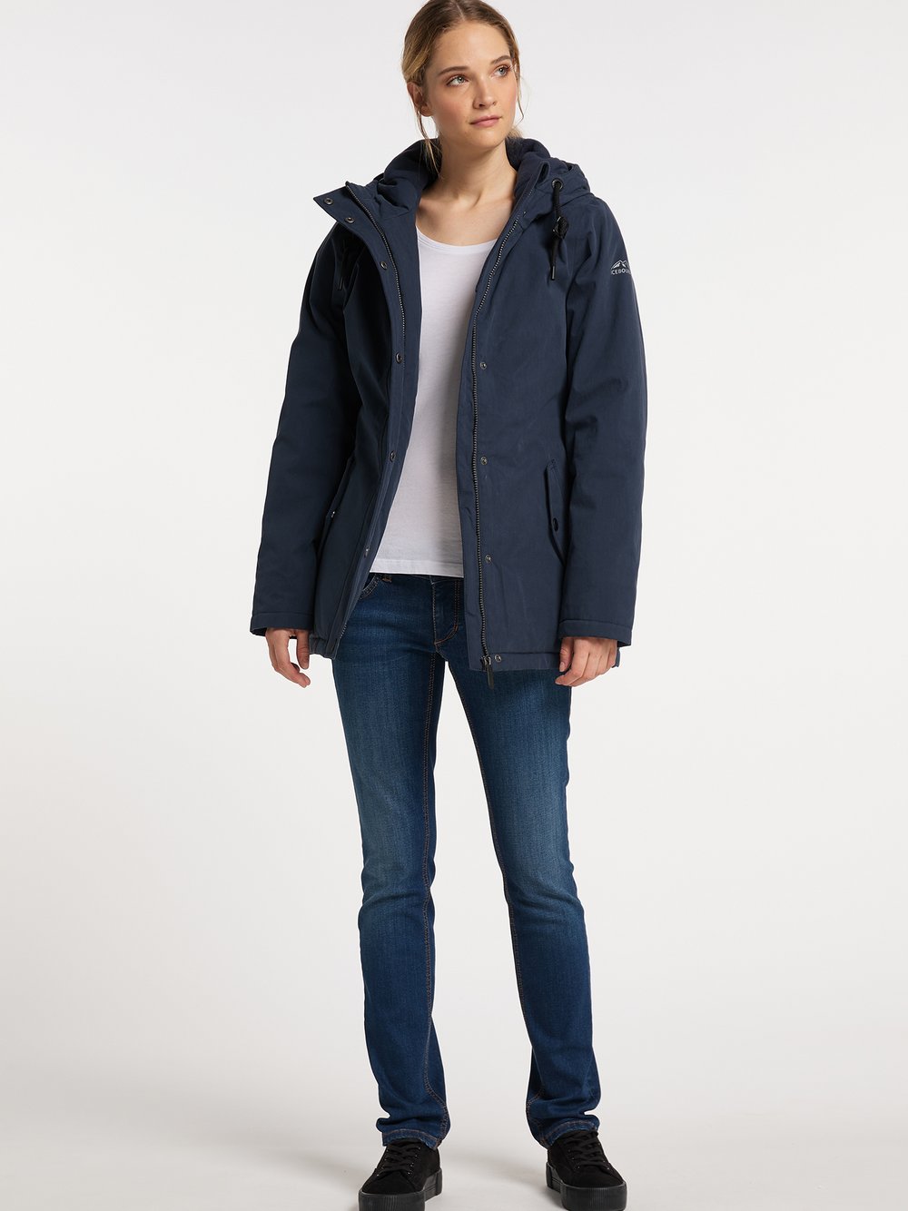 ICEBOUND Winterjacke Damen Baumwolle blau, L