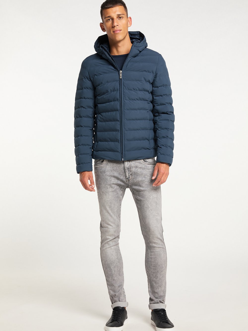 Mo Steppjacke Herren blau, L