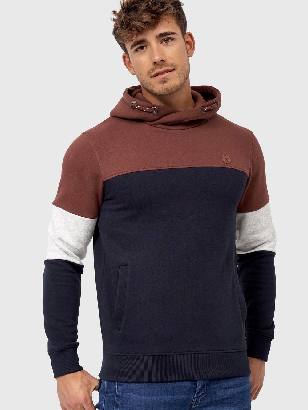 Indicode Kapuzenpullover Herren Baumwolle mehrfarbig, M