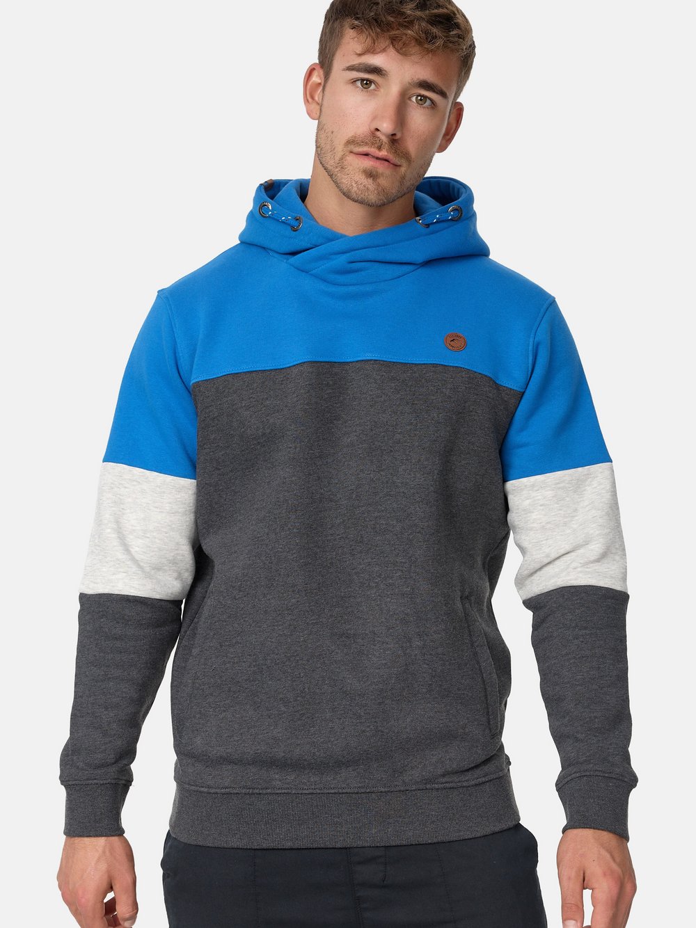 Indicode Kapuzenpullover Herren Baumwolle blau, XXL