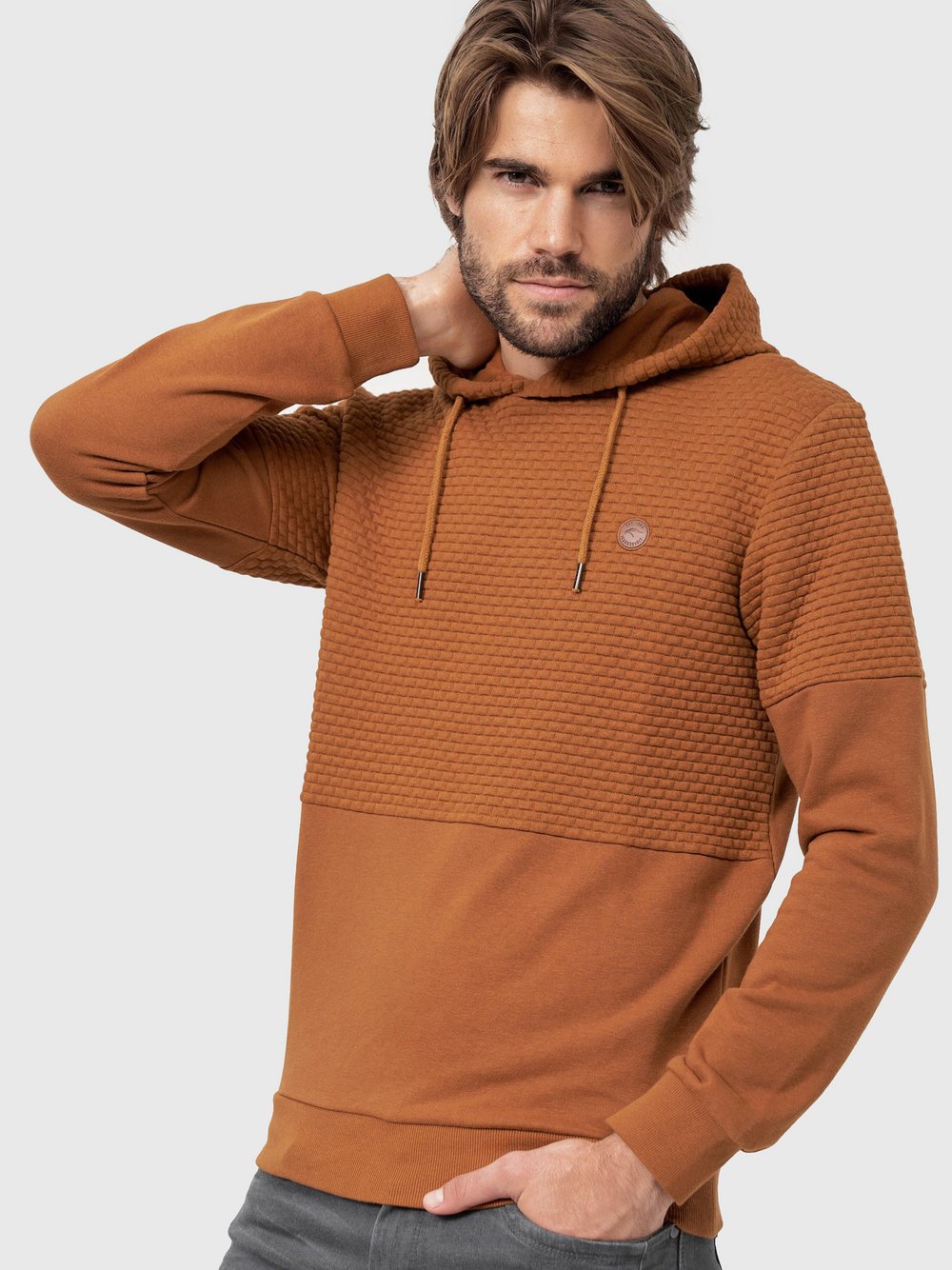 Indicode Kapuzenpullover Herren braun, S